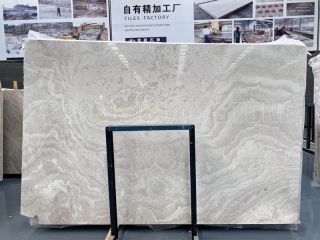 White Wood Marble-Cross Cut, White Wood Vein Marble, Serpeggiante